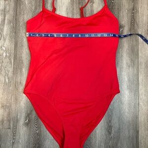 Andie Cherry Amalfi One-Piece Swimsuit Large NWT